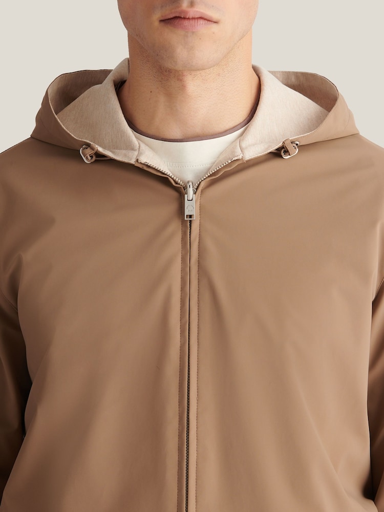 Peckham Rye Brown Light Padded Hood Jacket - Image 6 of 6 Peckham Rye Brown Light Padded Hood Jacket - Image 6 of 6