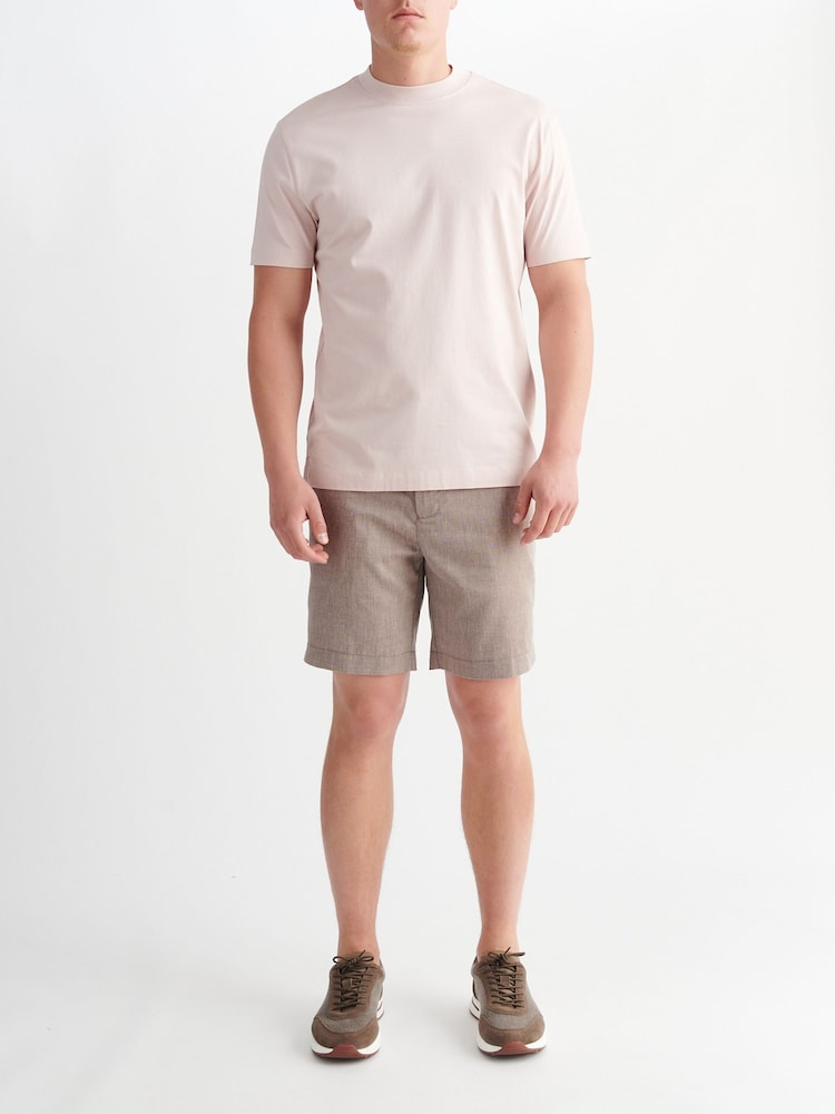 Peckham Rye Brown Comfort Linen Mix Bermuda Shorts - Image 1 of 4