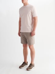 Peckham Rye Brown Comfort Linen Mix Bermuda Shorts - Image 3 of 4