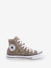 Converse Taupe Brown Chuck Taylor All Star High Top Trainers - Image 1 of 9
