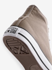 Converse Taupe Brown Chuck Taylor All Star High Top Trainers - Image 7 of 9
