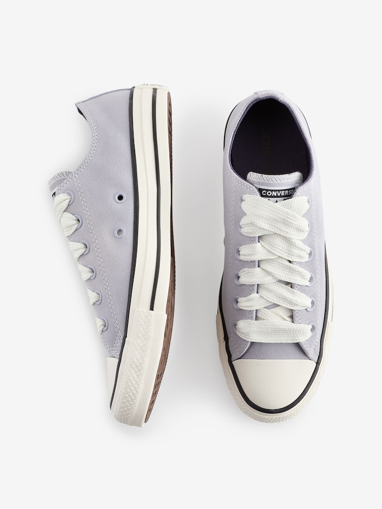 Converse Blue Chuck Taylor All Star 90s Suede Low Trainers - Image 9 of 9