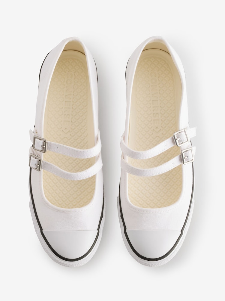Converse White Chuck Taylor All Star Dainty Mary Jane Trainers - Image 4 of 17