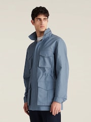 Peckham Rye Blue Hidden Hood Field Jacket - Image 1 of 9