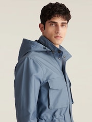 Peckham Rye Blue Hidden Hood Field Jacket - Image 5 of 9