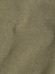 Peckham Rye Green Knitted Bomber Zip Up Jacket - Image 10 of 10