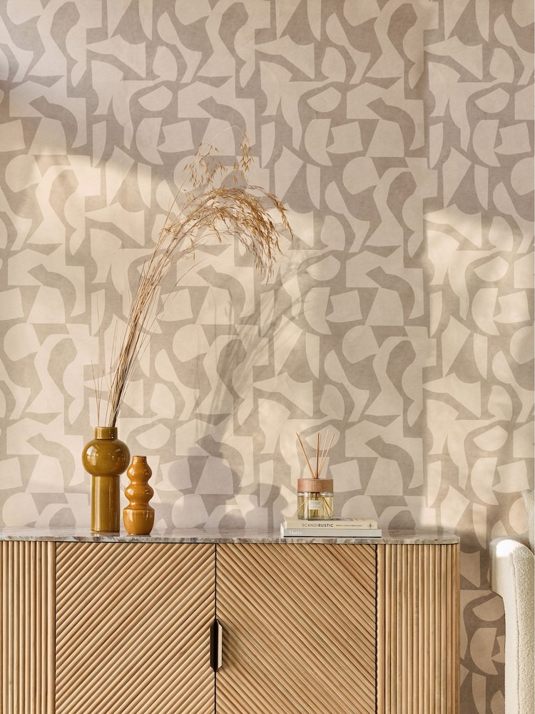 Neutral Soft Minimal Geo 10M Wallpaper - Image 2 of 6