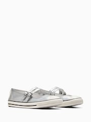 Converse Silver Chuck Taylor Mary Jane Trainers - Image 6 of 8