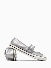 Converse Silver Chuck Taylor Mary Jane Trainers - Image 7 of 8