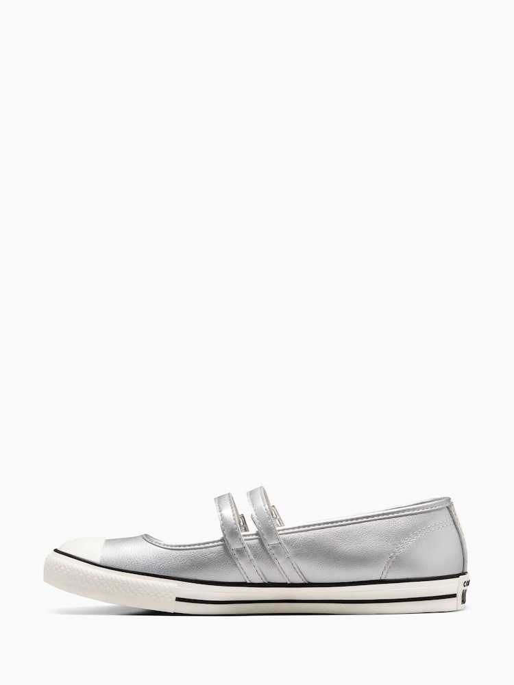 Converse Silver Chuck Taylor Mary Jane Trainers - Image 8 of 8