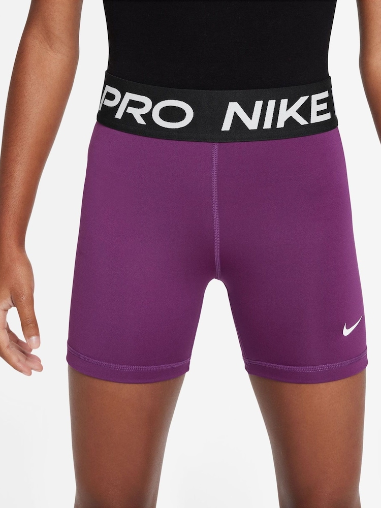 Nike Purple Violet 3 Inch Dri-FIT Pro Shorts - Image 1 of 6