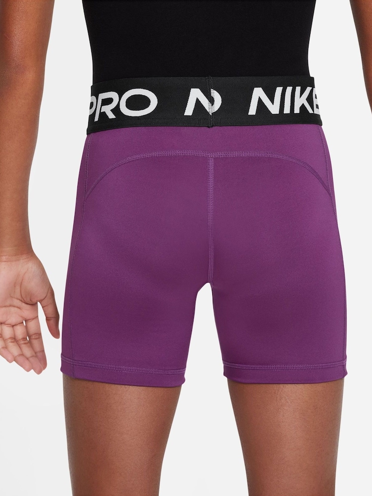 Nike Purple Violet 3 Inch Dri-FIT Pro Shorts - Image 2 of 6
