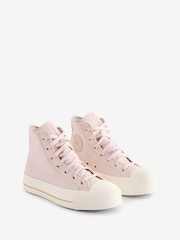 Converse Stone Chuck Taylor All Star Lift High Top Trainers - Image 3 of 13