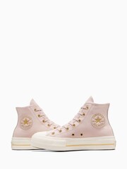 Converse Stone Chuck Taylor All Star Lift High Top Trainers - Image 7 of 13