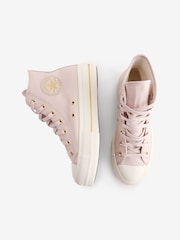 Converse Stone Chuck Taylor All Star Lift High Top Trainers - Image 8 of 13