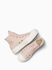Converse Stone Chuck Taylor All Star Lift High Top Trainers - Image 9 of 13