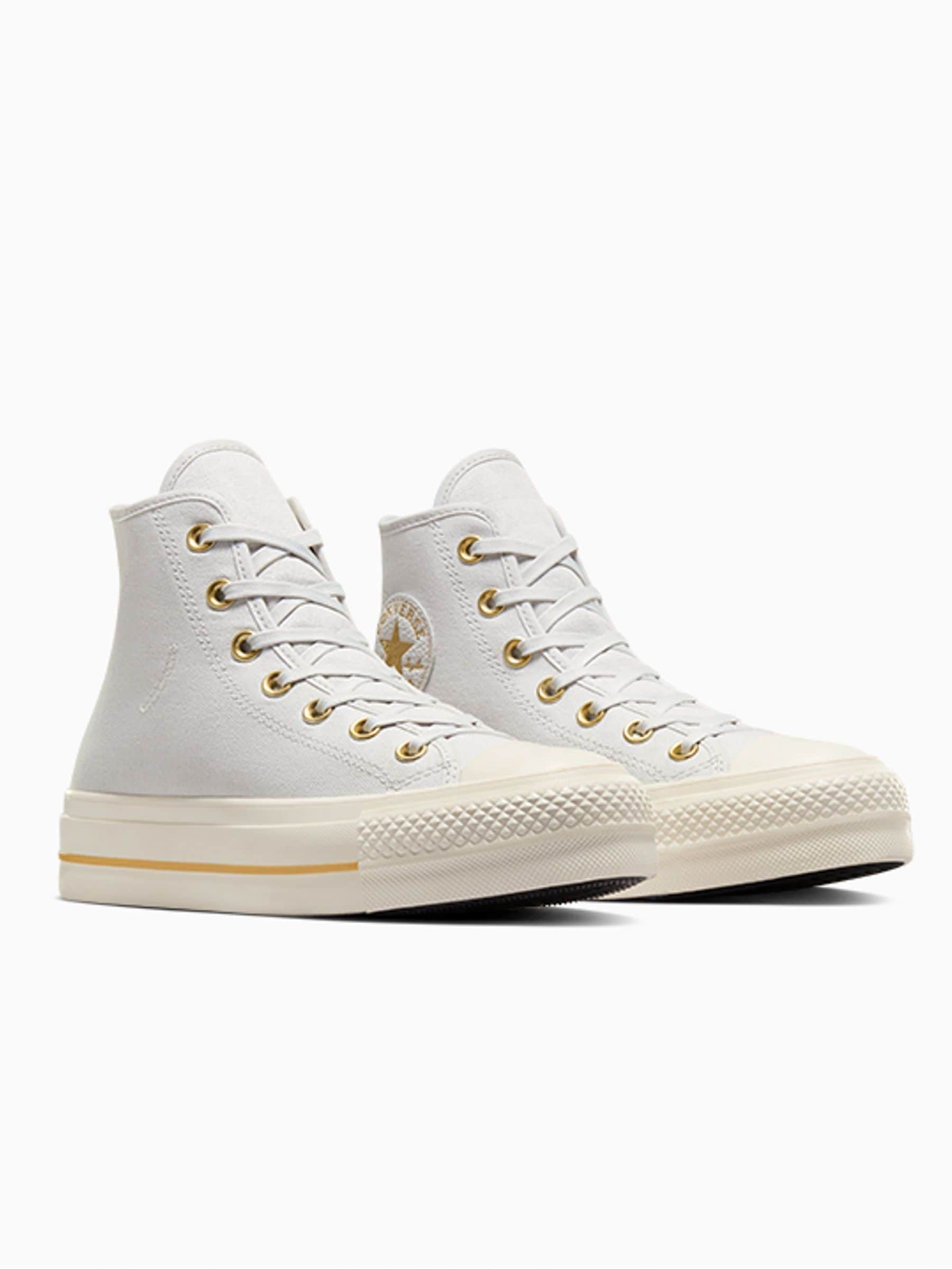 Buy Converse Grey Chuck Taylor All Star Lift High Top Trainers from Next USA