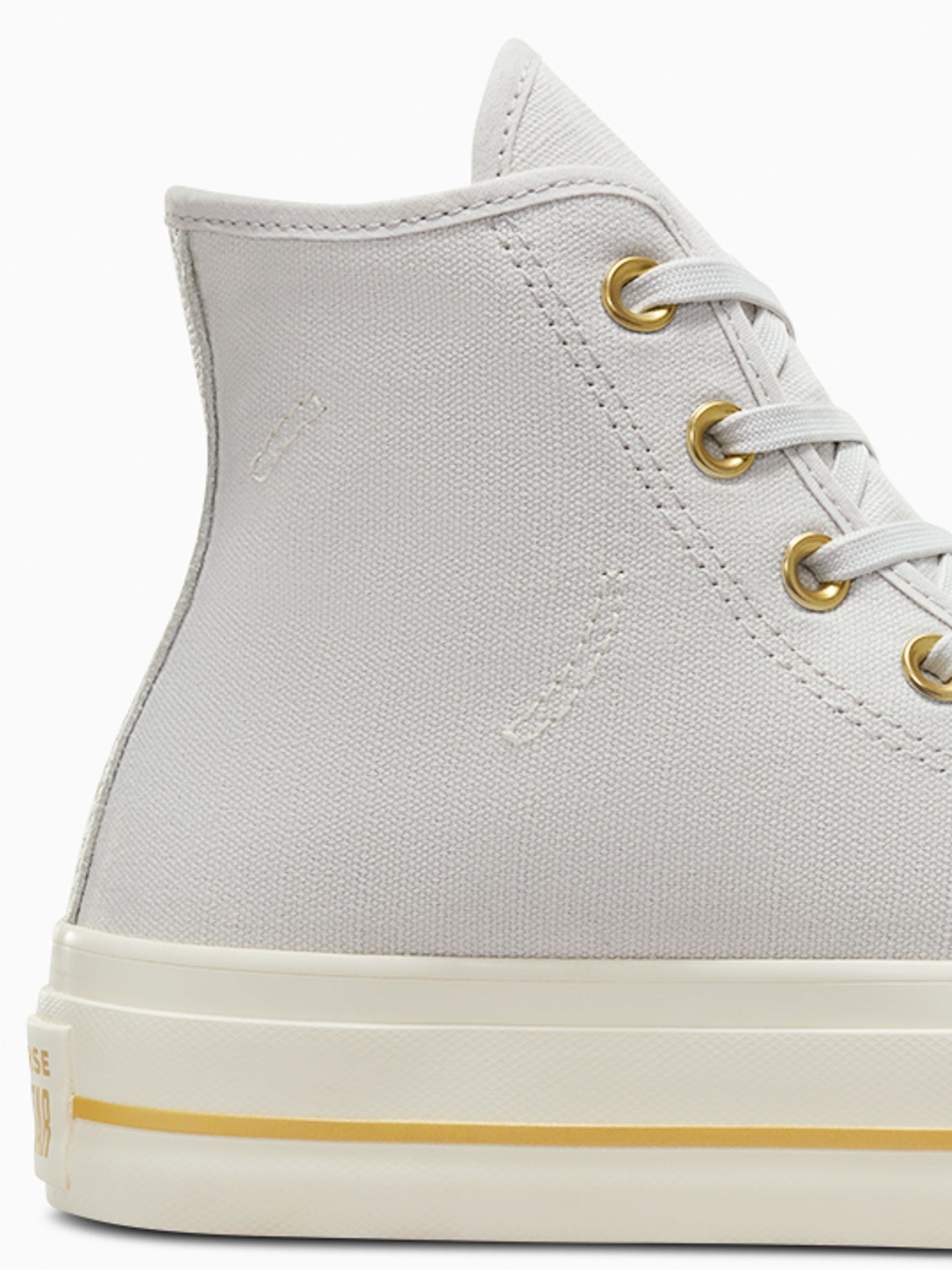 Buy Converse Grey Chuck Taylor All Star Lift High Top Trainers from Next USA