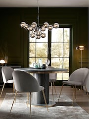 Black Chrome Nero 13 Light Pendant Ceiling Light - Image 5 of 5