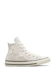 Converse Grey Chuck Taylor All Star Metallic Ballet Trainers - Image 1 of 10