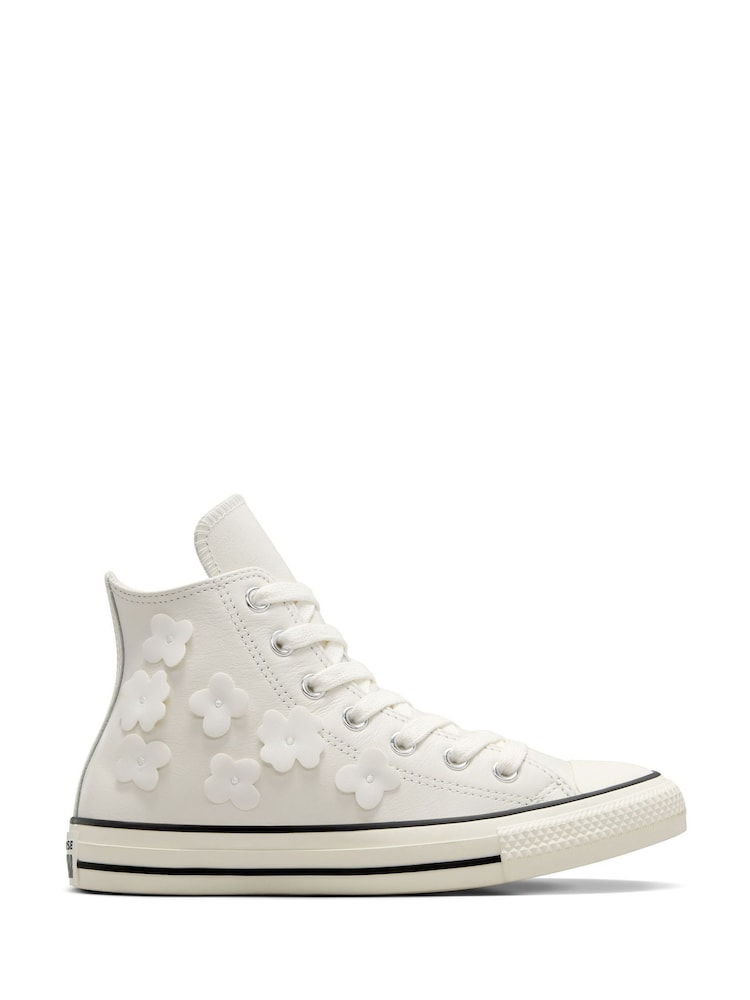 Converse Grey Chuck Taylor All Star Metallic Ballet Trainers - Image 1 of 10