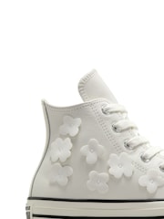 Converse Grey Chuck Taylor All Star Metallic Ballet Trainers - Image 10 of 10