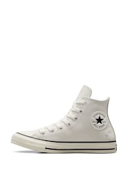 Converse Grey Chuck Taylor All Star Metallic Ballet Trainers - Image 2 of 10
