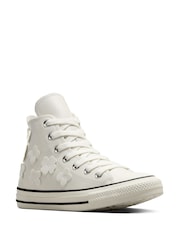 Converse Grey Chuck Taylor All Star Metallic Ballet Trainers - Image 3 of 10