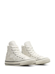 Converse Grey Chuck Taylor All Star Metallic Ballet Trainers - Image 4 of 10