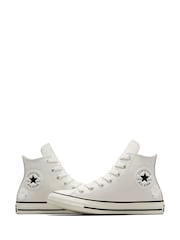 Converse Grey Chuck Taylor All Star Metallic Ballet Trainers - Image 5 of 10