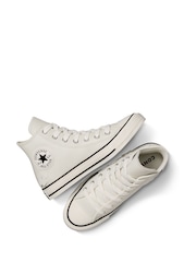 Converse Grey Chuck Taylor All Star Metallic Ballet Trainers - Image 6 of 10
