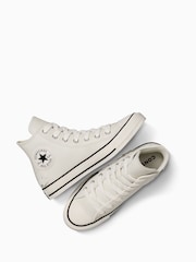 Converse Grey Chuck Taylor All Star Metallic Ballet Trainers - Image 7 of 10