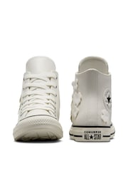 Converse Grey Chuck Taylor All Star Metallic Ballet Trainers - Image 8 of 10