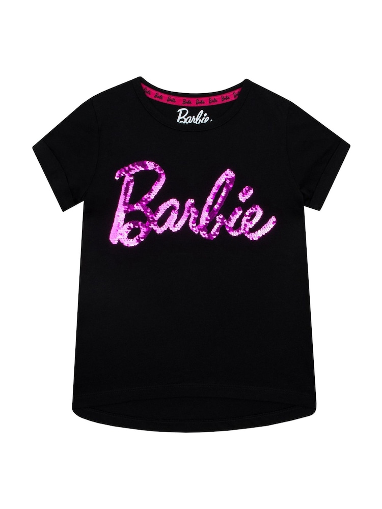 Character Black 100% Cotton Short Sleeve T-Shirt - Image 1 of 6 Character Black 100% Cotton Short Sleeve T-Shirt - Image 1 of 6