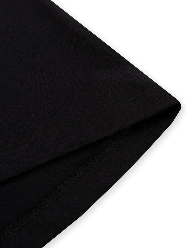 Character Black 100% Cotton Short Sleeve T-Shirt - Image 6 of 6 Character Black 100% Cotton Short Sleeve T-Shirt - Image 6 of 6