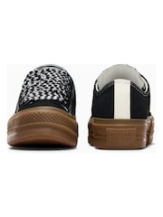 Converse Black/Ecru Chuck Taylor All Star Lift 90s Low Trainers - Image 4 of 9