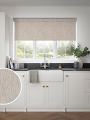 Oxford Blue Waves Made to Measure Roller Blind - Image 1 of 6