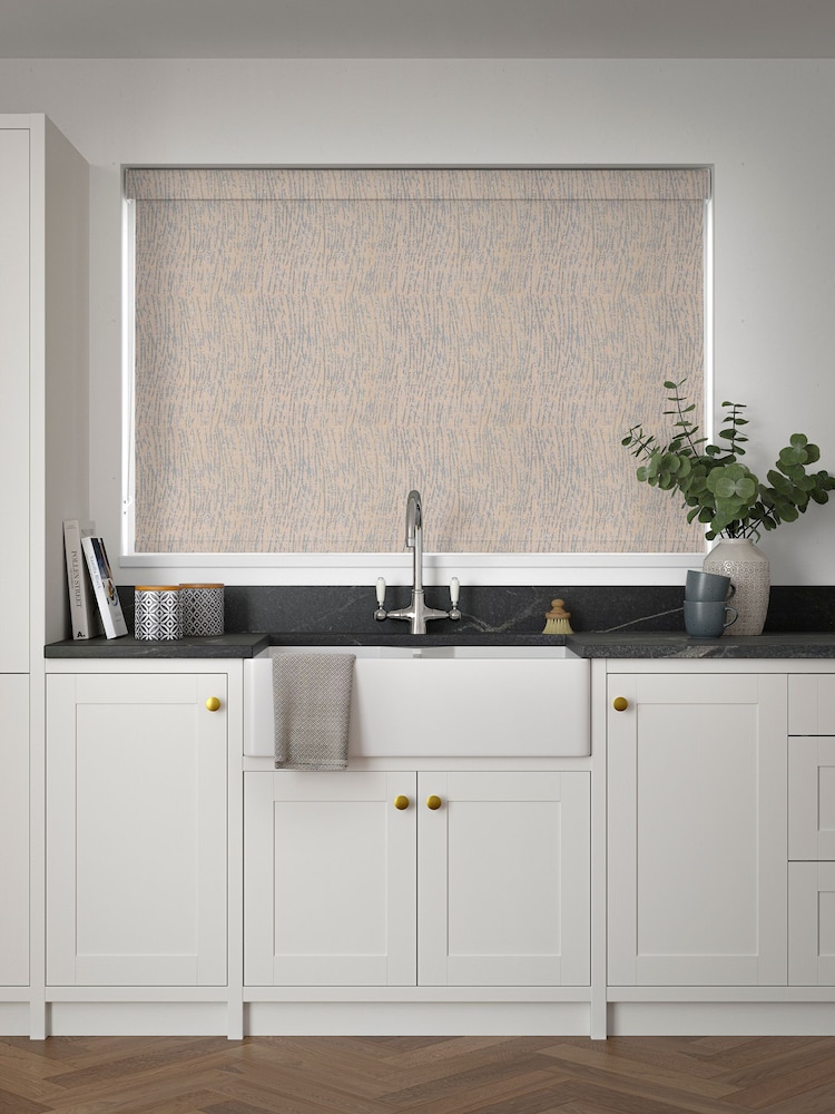 Oxford Blue Waves Made to Measure Roller Blind - Image 2 of 6