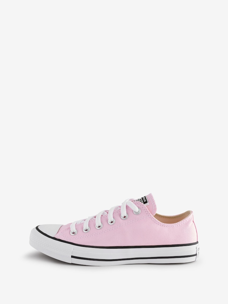 Converse Light Pink Chuck Taylor All Star Ox Low Trainers - Image 2 of 9