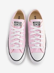 Converse Light Pink Chuck Taylor All Star Ox Low Trainers - Image 5 of 9