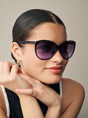 Black Cateye Sunglasses - Image 1 of 5