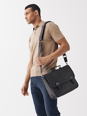 Brown Briefcase Messenger Bag - Image 2 of 8
