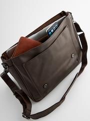 Brown Briefcase Messenger Bag - Image 8 of 8