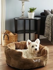 Bunty Brown Polar High Sided Dog Bed - Image 1 of 5