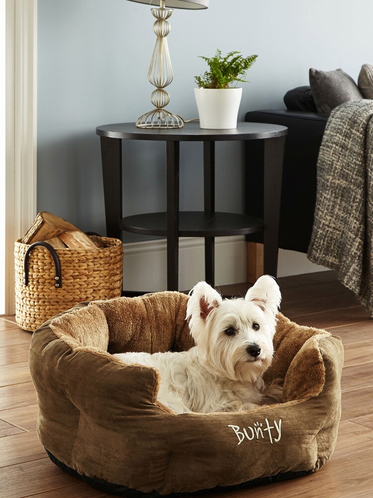 Bunty Brown Polar High Sided Dog Bed - Image 1 of 5