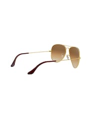 Ray-Ban Gold Aviator Large Metal Sunglasses - Image 4 of 12
