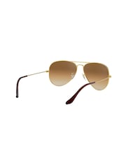 Ray-Ban Gold Aviator Large Metal Sunglasses - Image 5 of 12