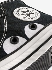Converse Black Junior Chuck Taylor Sketch Graphic 1V Trainers - Image 8 of 9