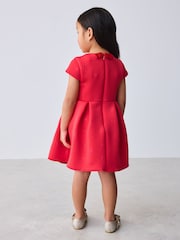 Baker by Ted Baker Red 3D Corsage Embossed Scuba Dress - Image 2 of 9