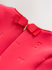 Baker by Ted Baker Red 3D Corsage Embossed Scuba Dress - Image 9 of 9